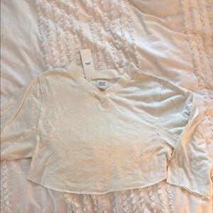 BDG Off-White Cropped Top